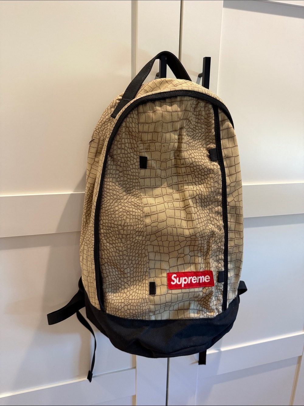 Supreme 13SS Croc Backpack Beige